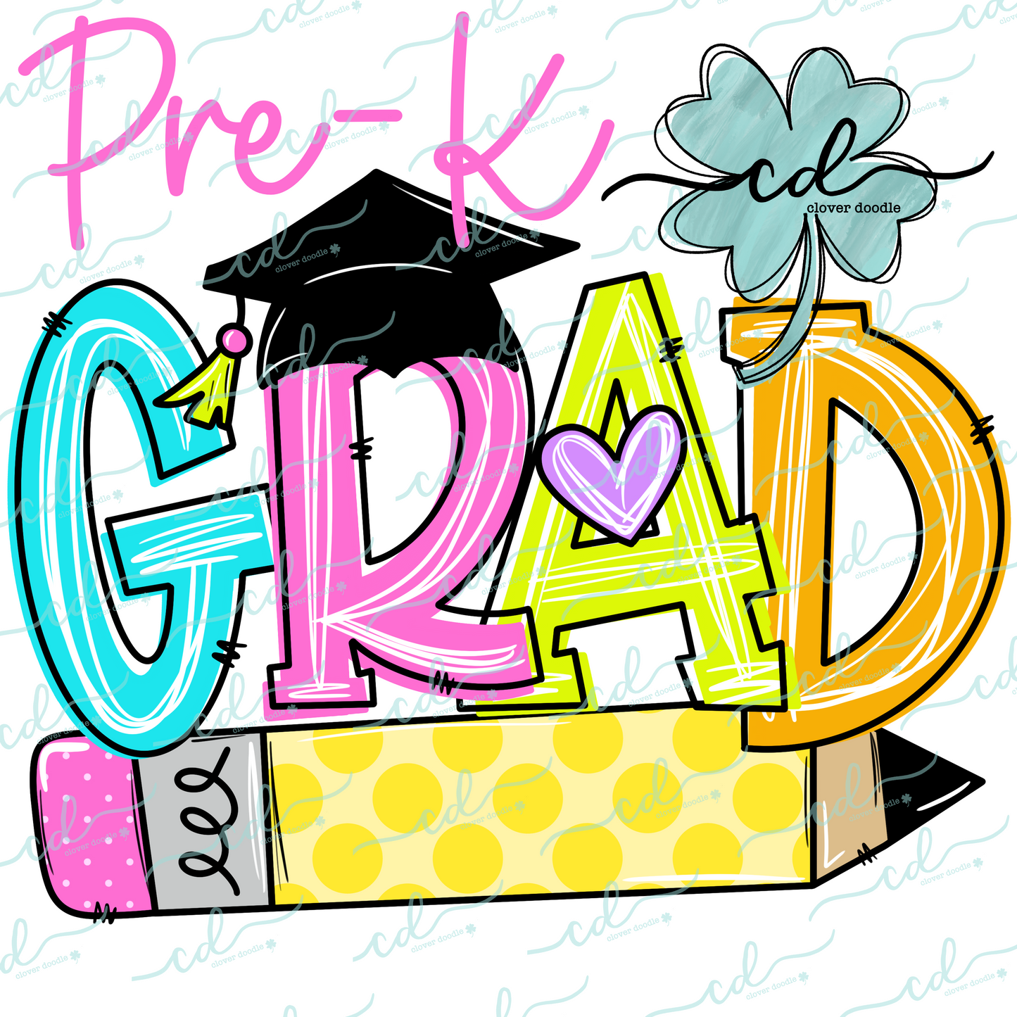 {Pre-K Grad- Girl Neon} - CD