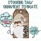 {Jolly Neutral Santa, Brown Skin- Stocking Tag Template} - CD