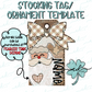 {Jolly Neutral Santa W/Heart, Beige Skin- Stocking Tag Template} - CD