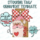{Jolly Pink Santa, Beige Skin- Stocking Tag Template} - CD