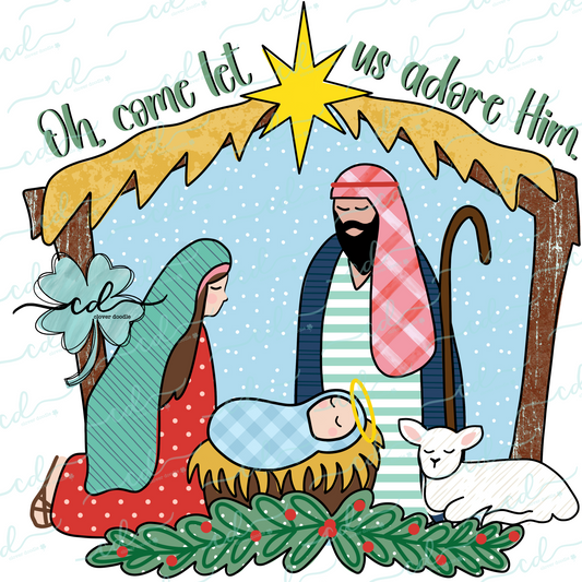 {Let Us Adore Him Nativity Scene} - CD