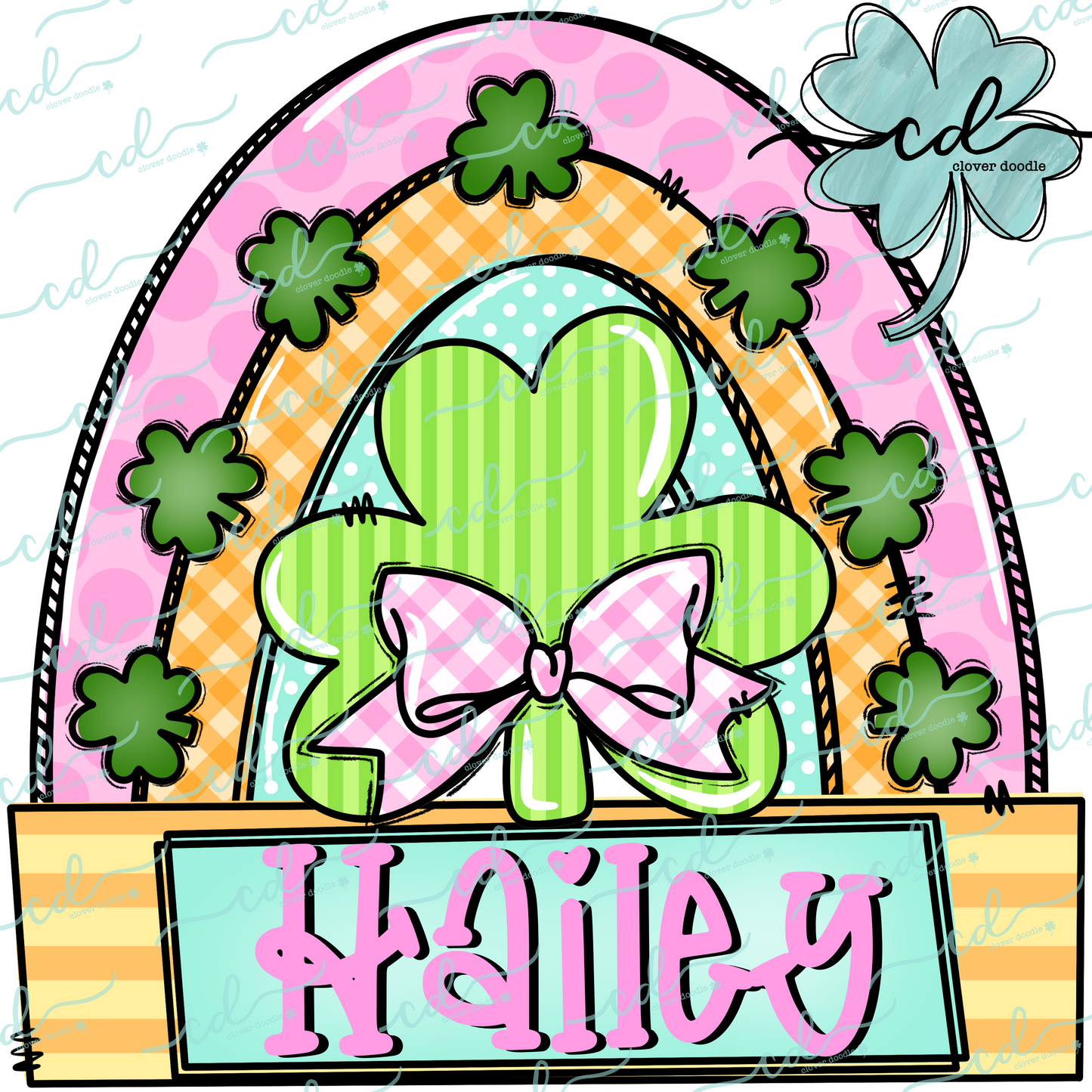 {Pastel Shamrock Rainbow W/Nameplate} - CD