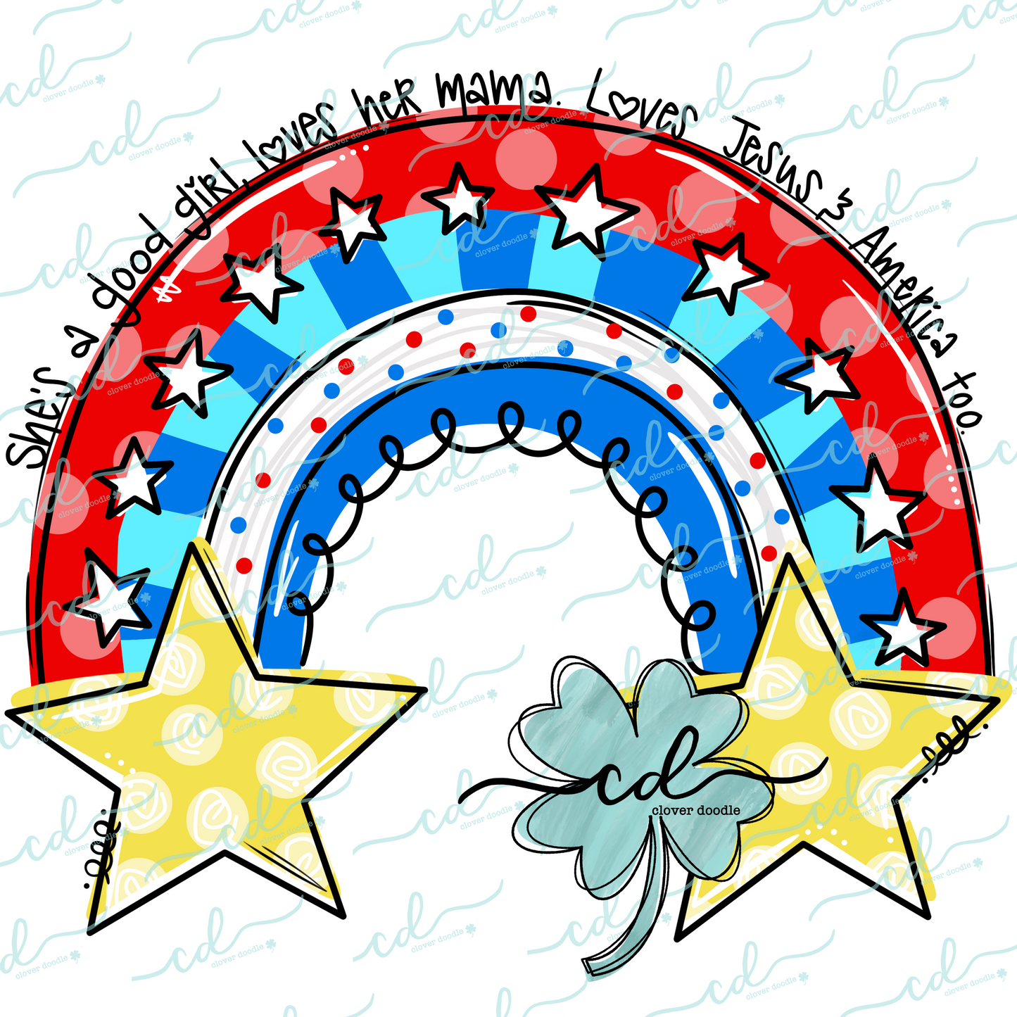 {Patriotic Rainbow W/Text} - CD