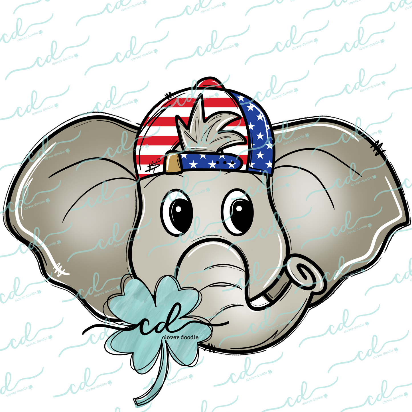 {Republican Elephant- Boy W/ Ball Cap}