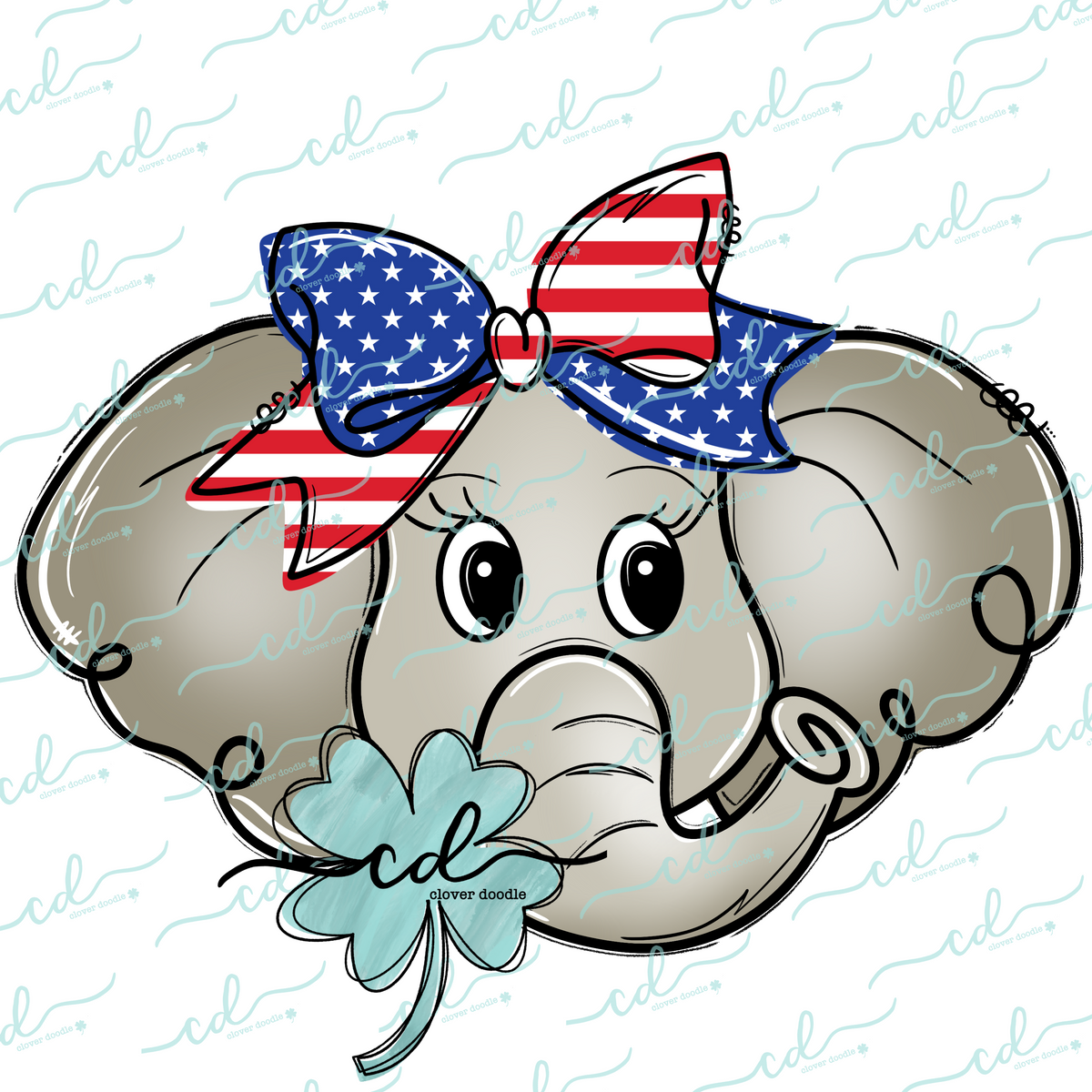 Republican Elephant Coloring Page