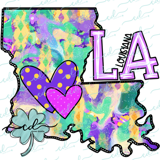 {State Doodle- Louisiana} - CD