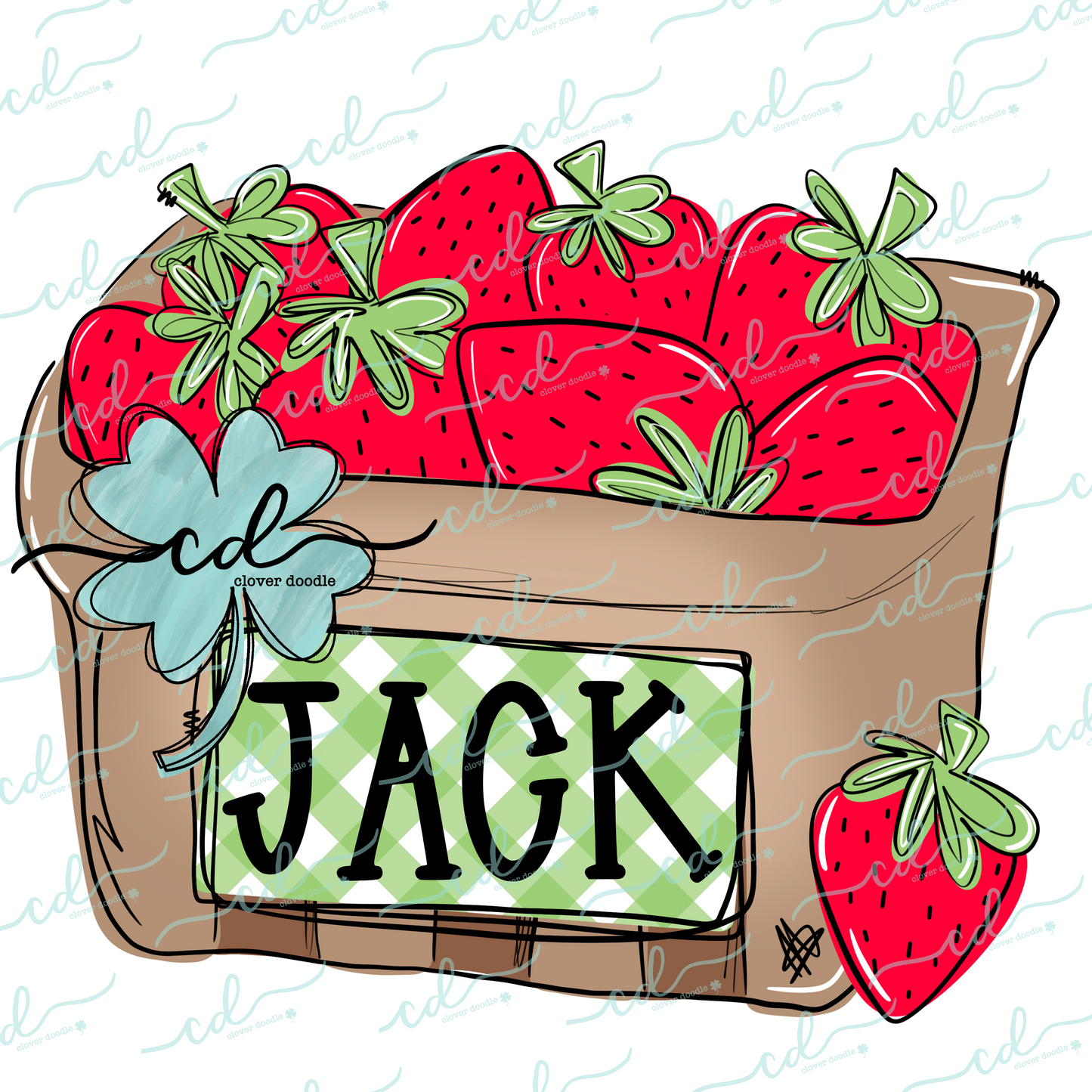 {Strawberry Carton W/ Nameplate}