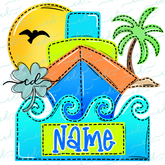 {Summer Cruise Ship W/Nameplate- Boy} - CD