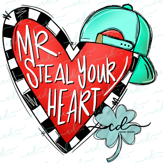 {Valentine Heart W/ Ball Cap- Mr. Steal Your Heart} - CD