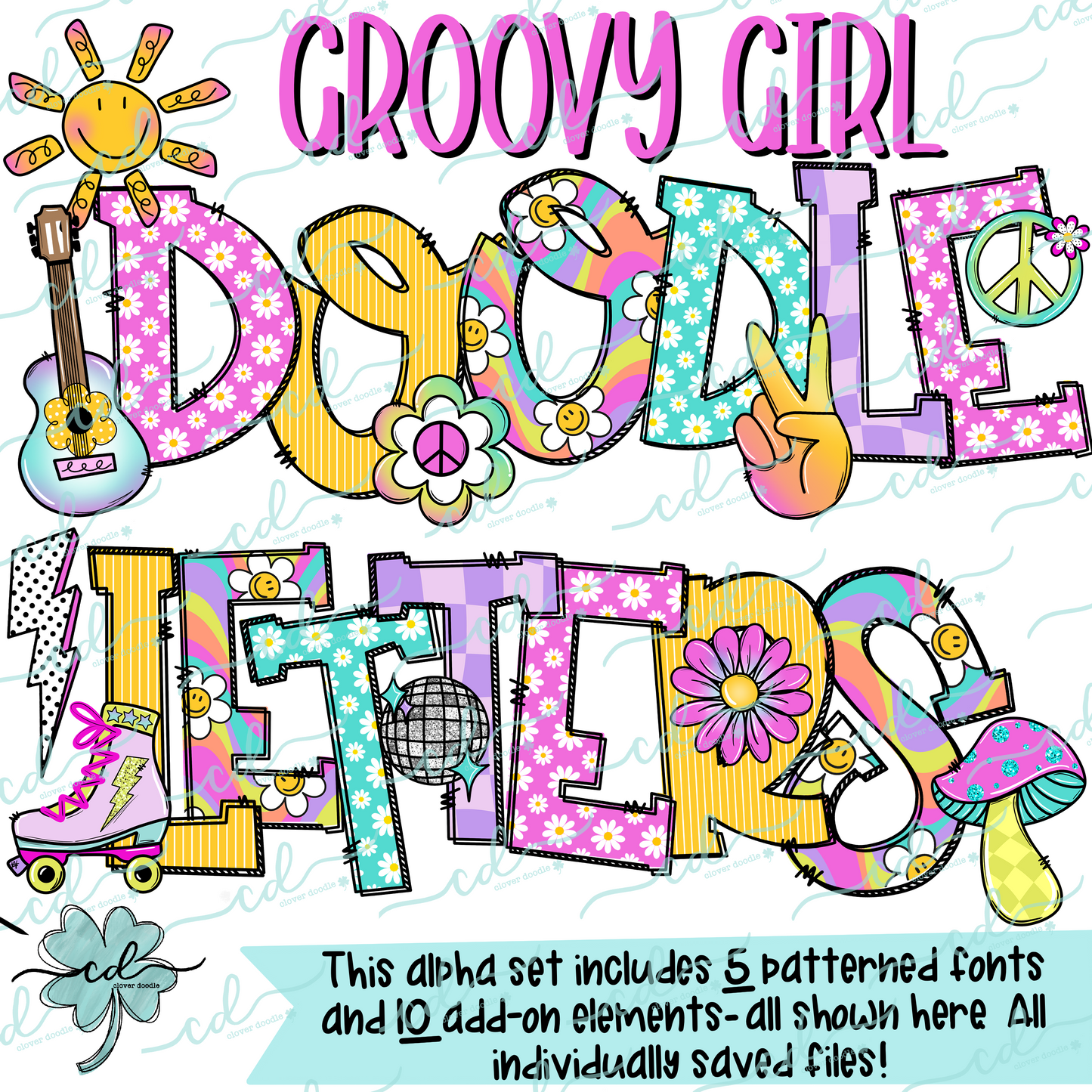 {Doodle Letters- GROOVY GIRL} - CD