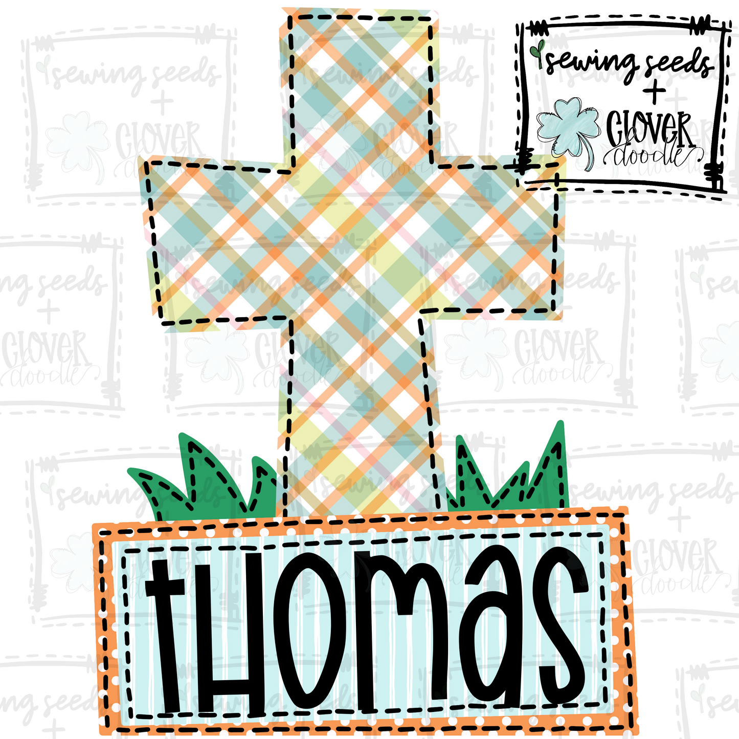 {Cross With Nameplate}  SS+CD