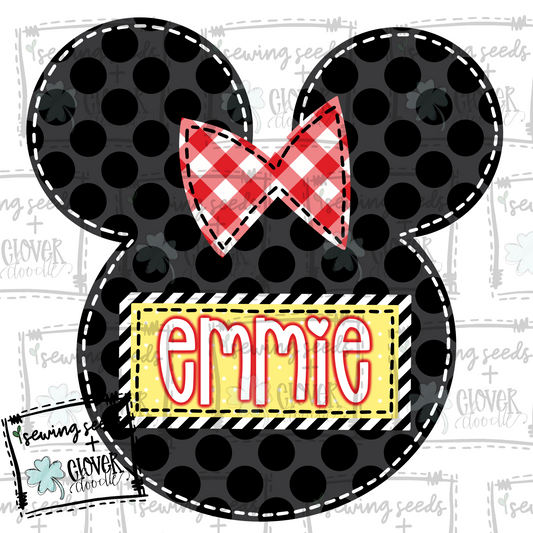 {EXCLUSIVE Minnie Head W/Nameplate}  SS+CD