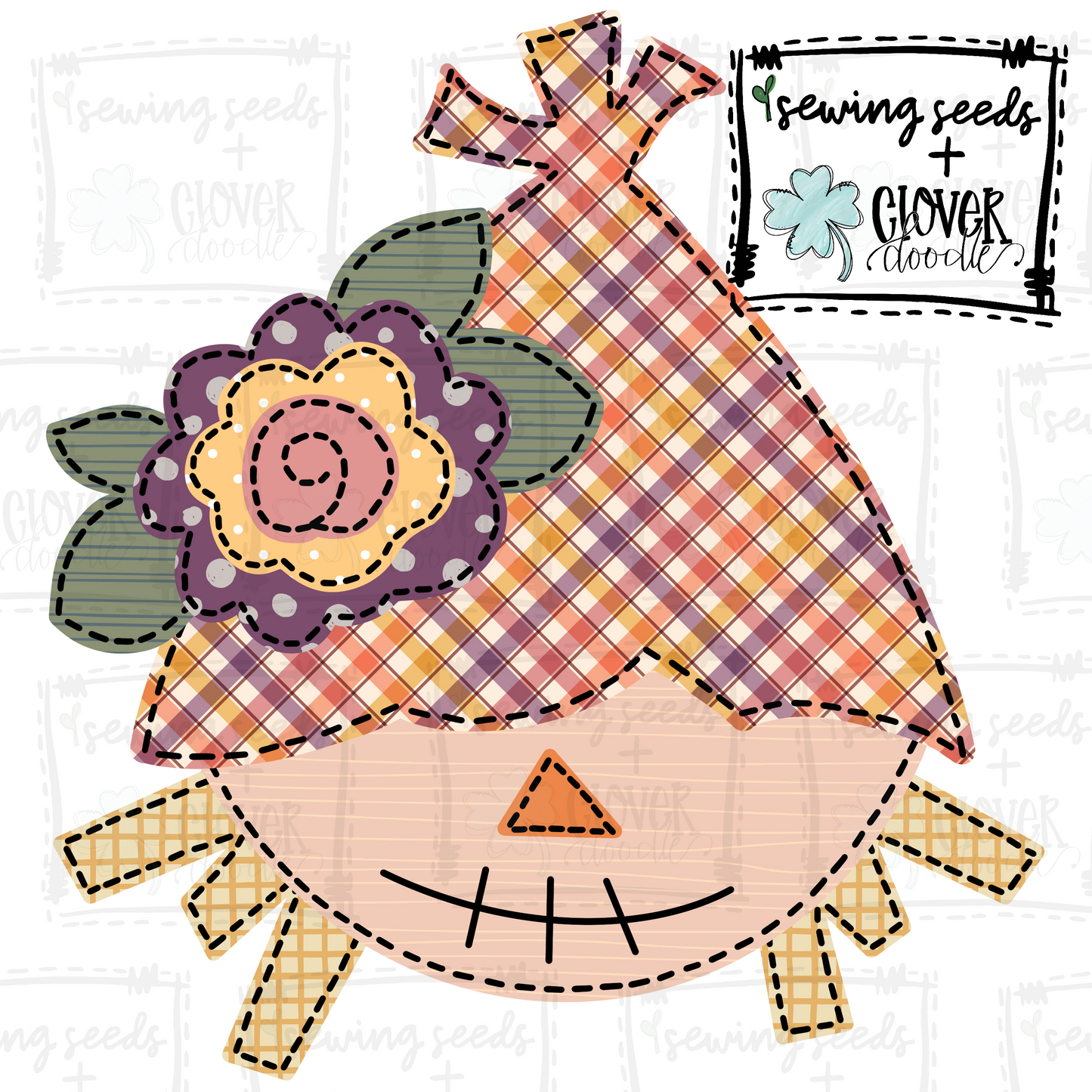 {Fall Floral Scarecrow} SS+CD