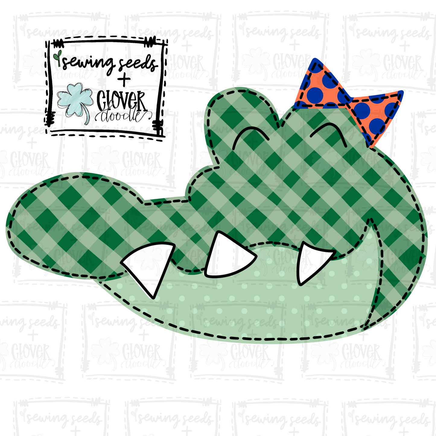 {Gator Girl- Orange Bow} SS+CD