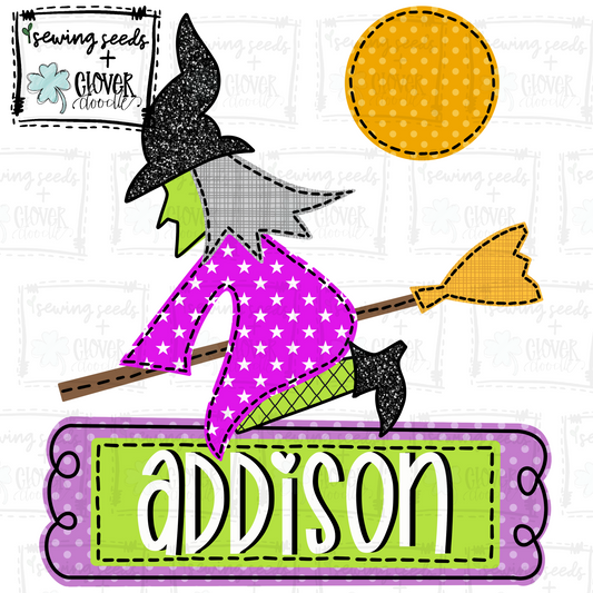 {Halloween Witch W/Nameplate} SS+CD