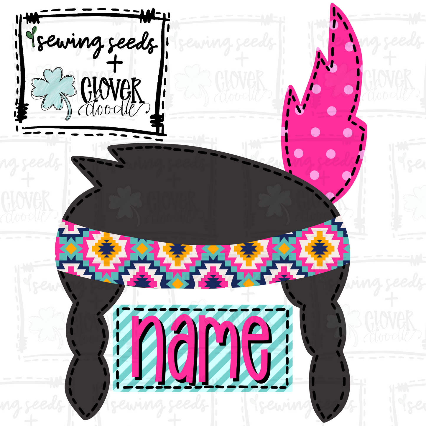 {Native American Girl W/Nameplate} SS+CD