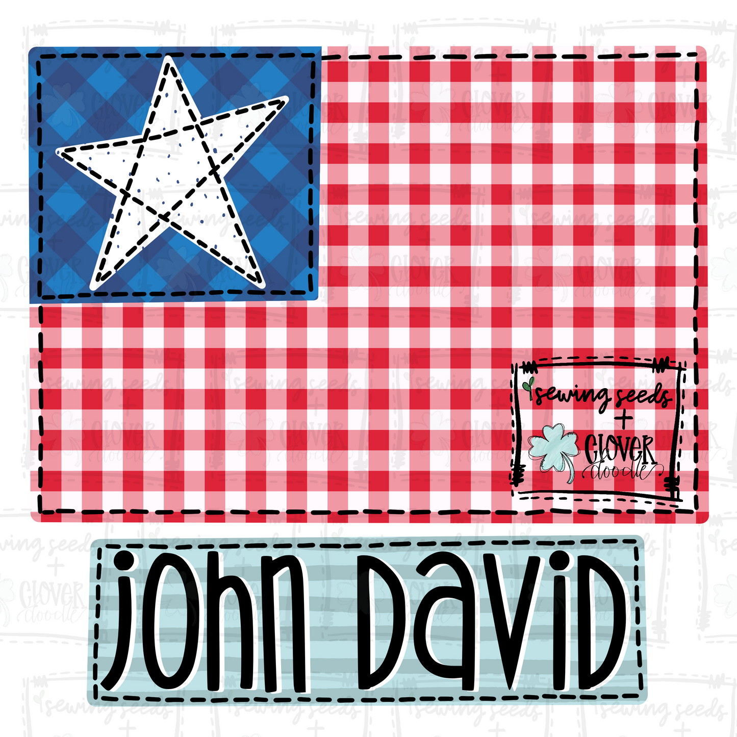 {Patriotic Flag With Star + Nameplate} SS+CD