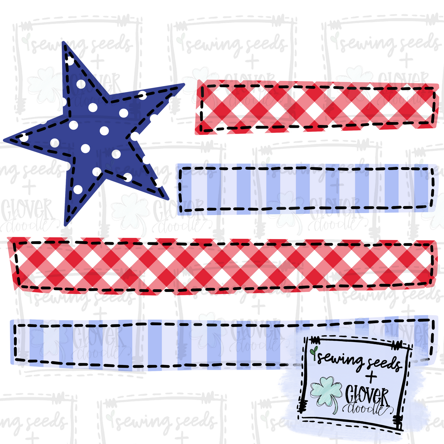 {Patriotic Star Flag}  SS+CD