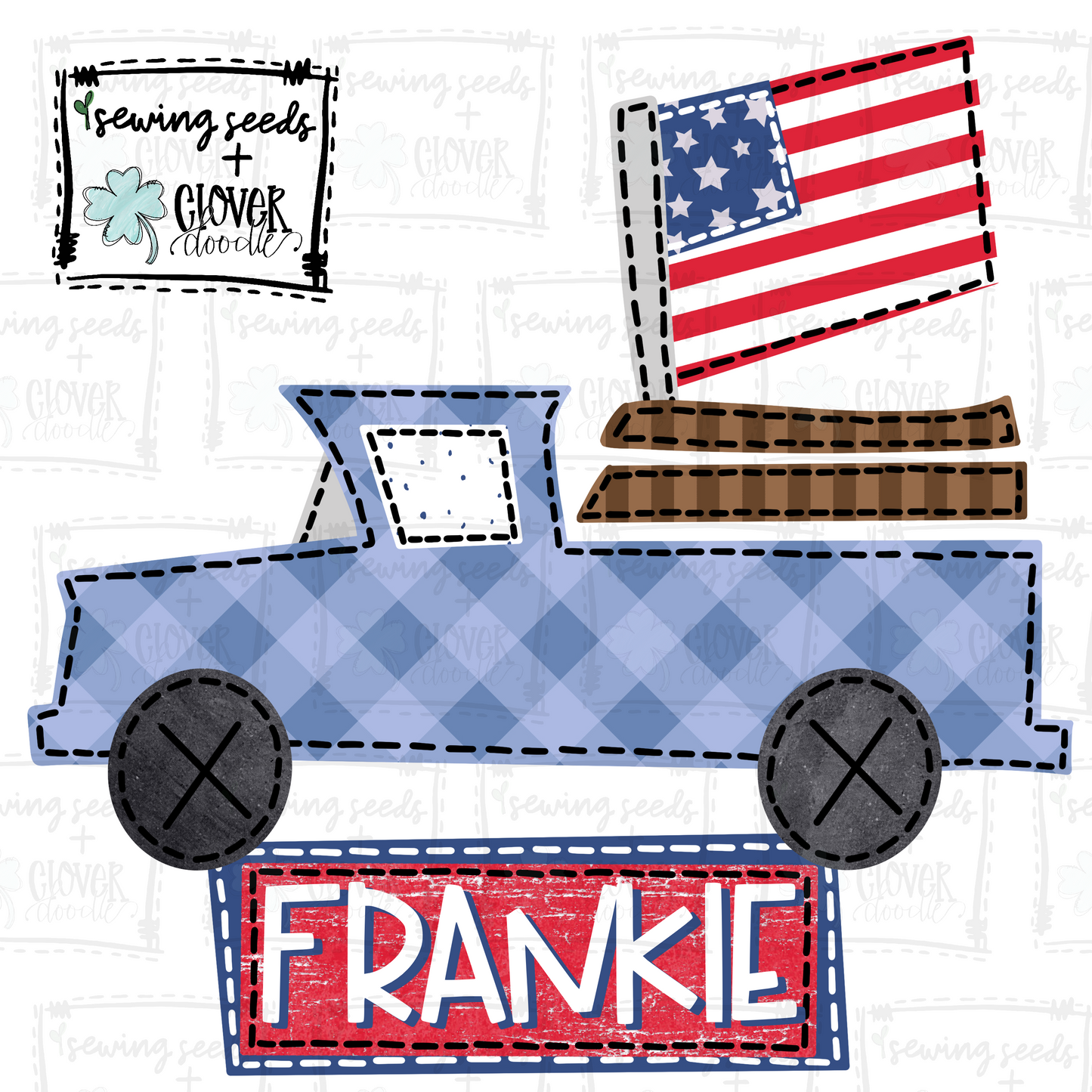 {Patriotic Truck With Nameplate} SS+CD