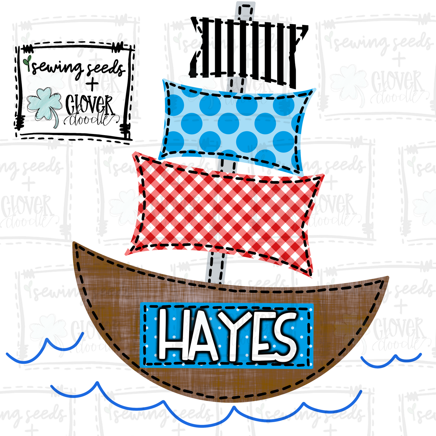 {Pirate Ship With Nameplate}  SS+CD