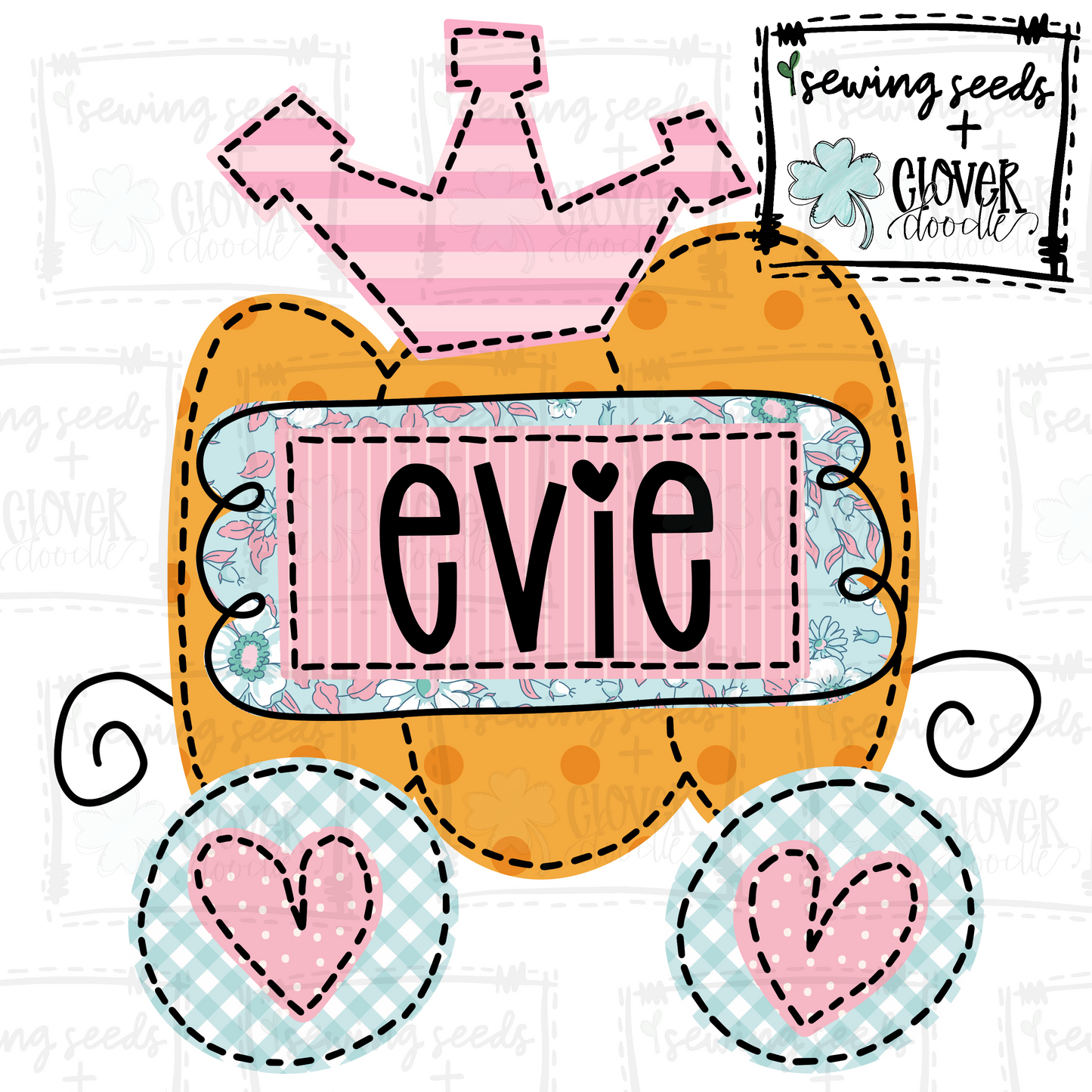 {Pumpkin Princess Carriage W/Nameplate} SS+CD