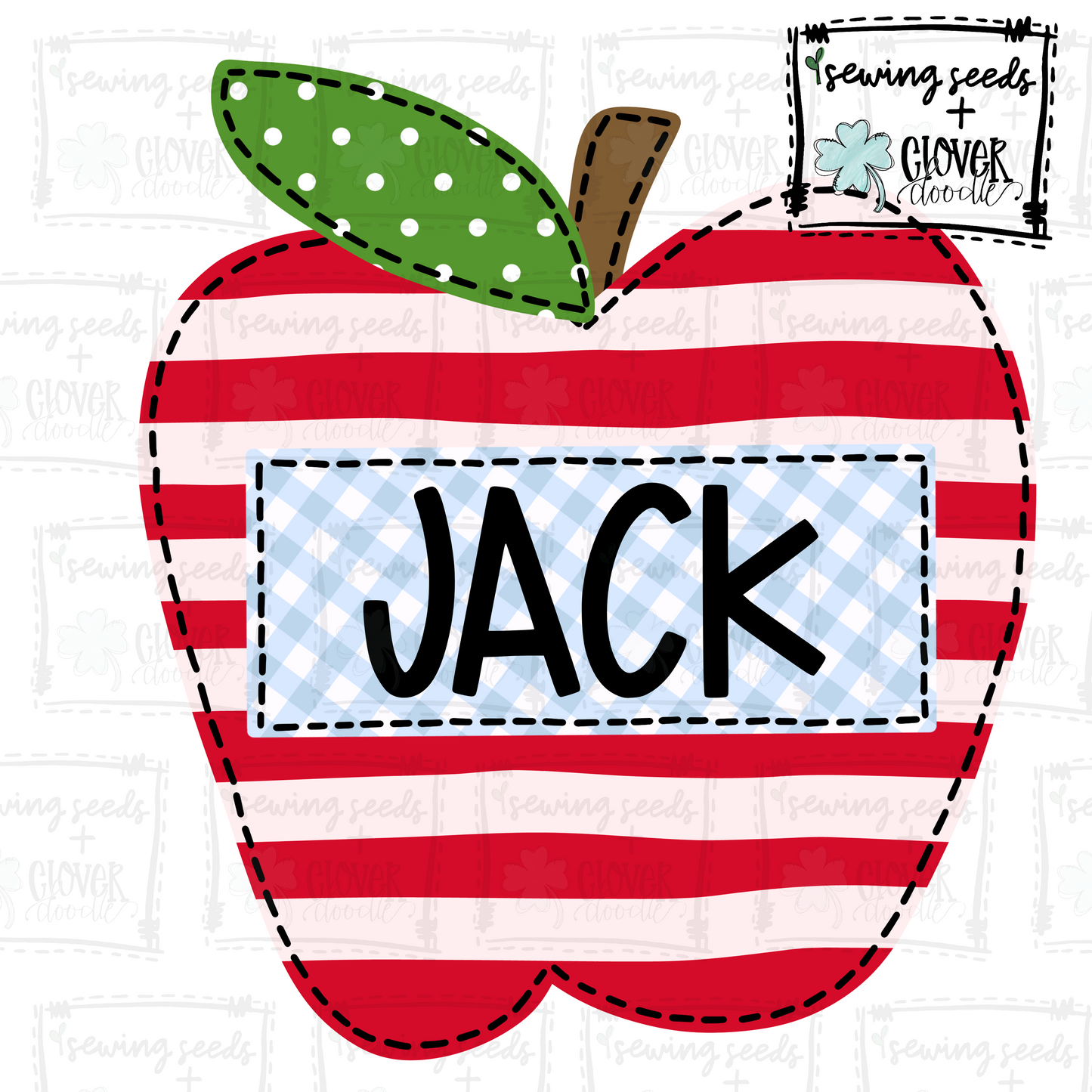 {School Apple With Nameplate} SS+CD