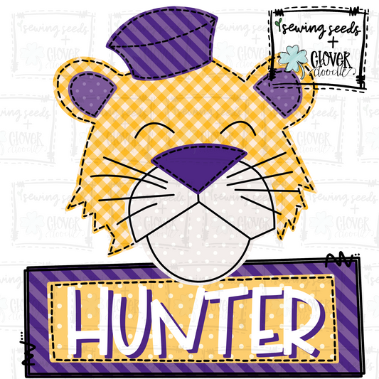 {Yellow + Purple Tiger- Boy W/Nameplate} SS+CD