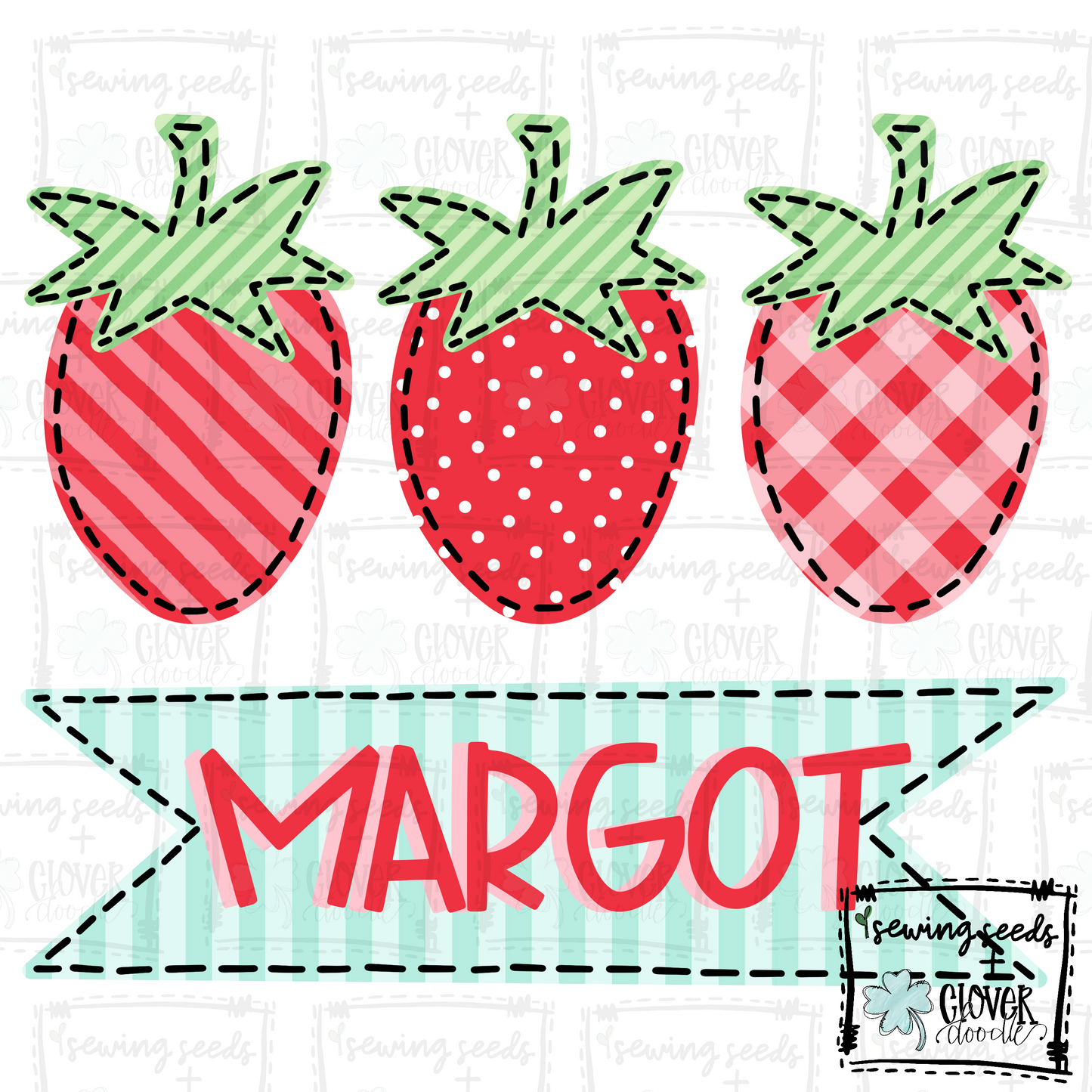 {Strawberry Trio W/Nameplate} SS+CD