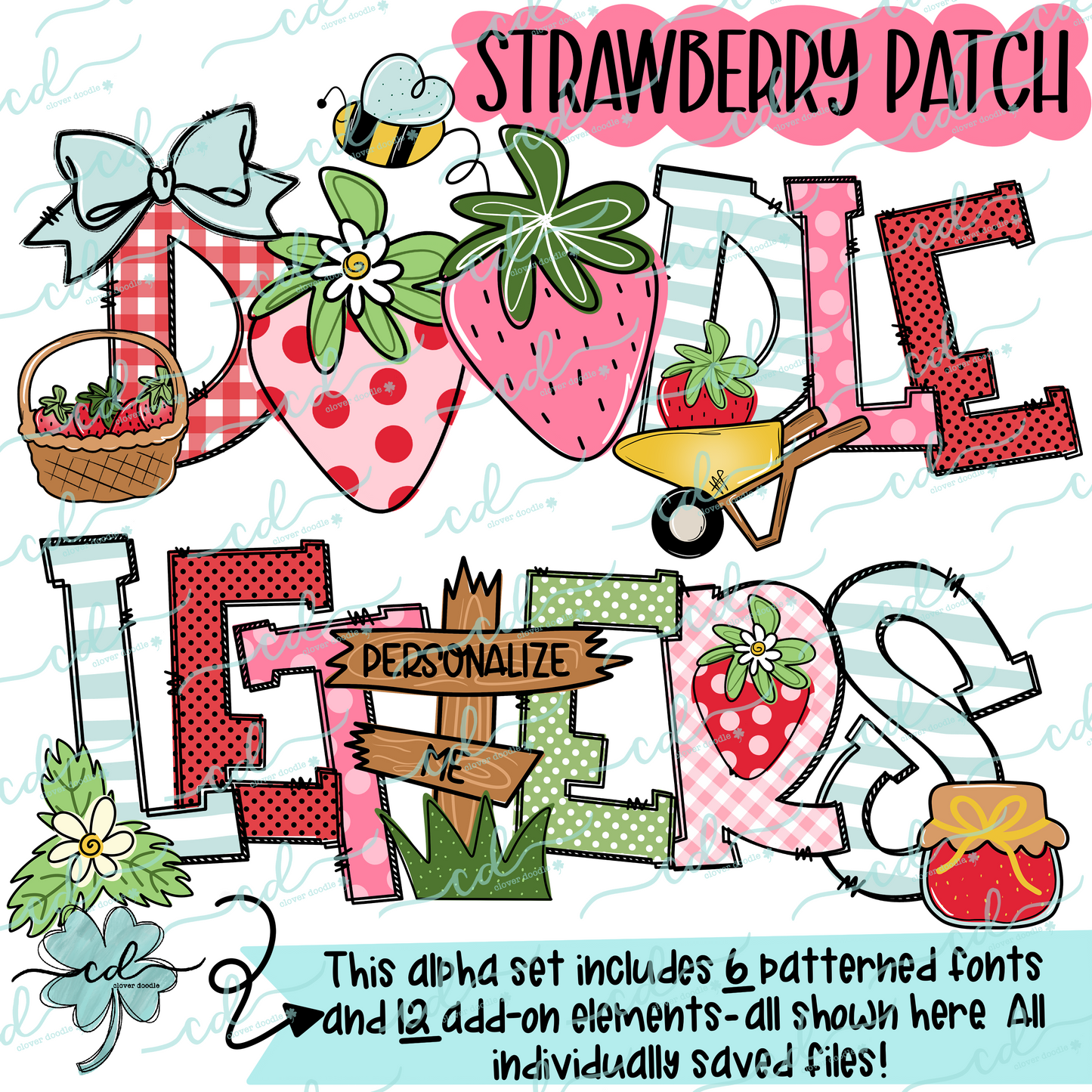 {Doodle Letters- STRAWBERRY PATCH} - CD