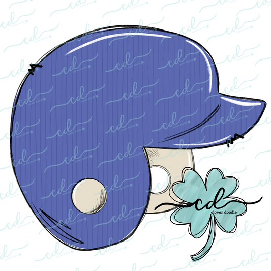 {Baseball + Softball Helmet- Blue}  CD