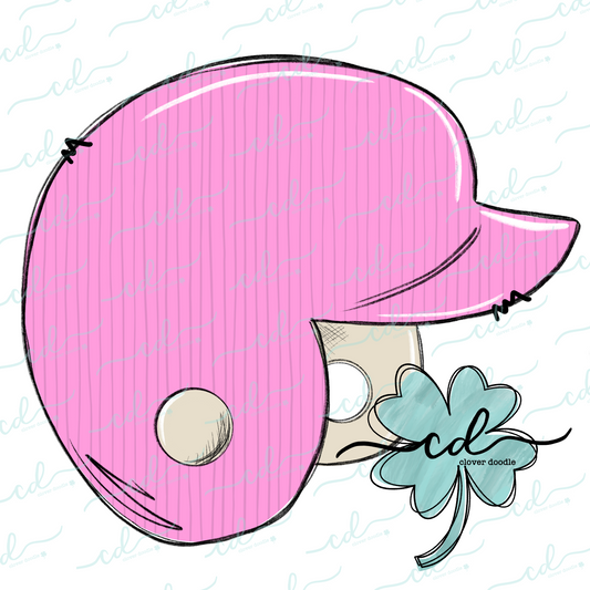 {Baseball + Softball Helmet- Pink}  CD