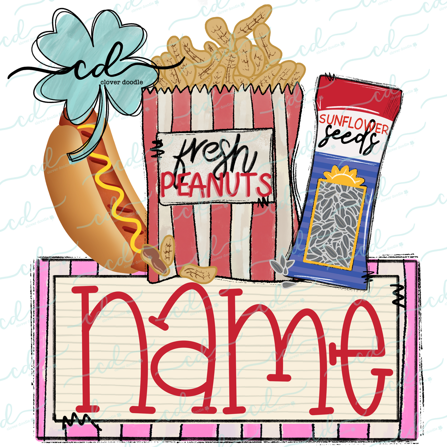 {Take Me Out To The Ball Game- Concessions w/Pink Nameplate}  CD