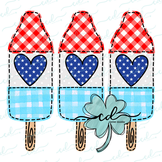 {Bomb Pop Trio With Hearts}- CD