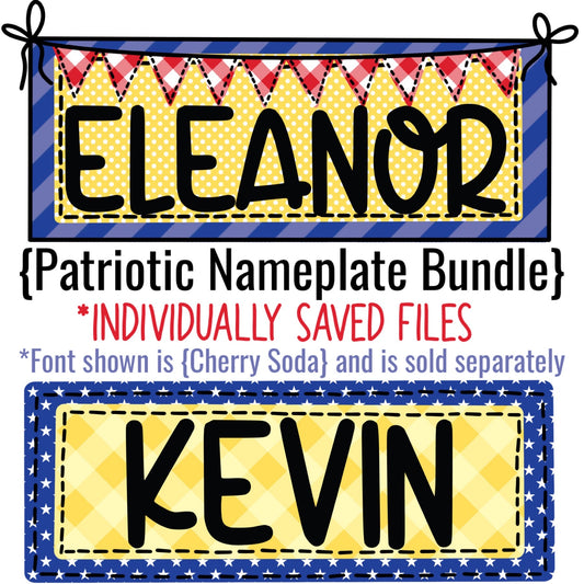 {Patriotic Nameplate Bundle}- CD