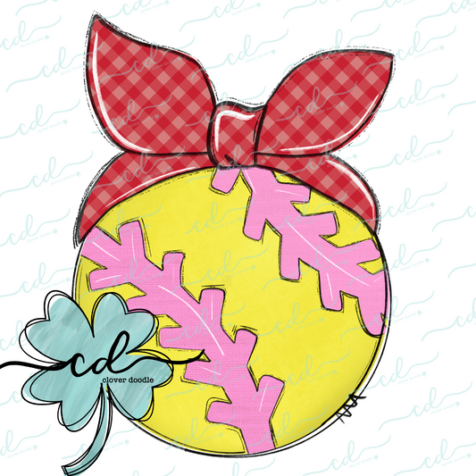 {Softball w/Gingham Bandana}  CD