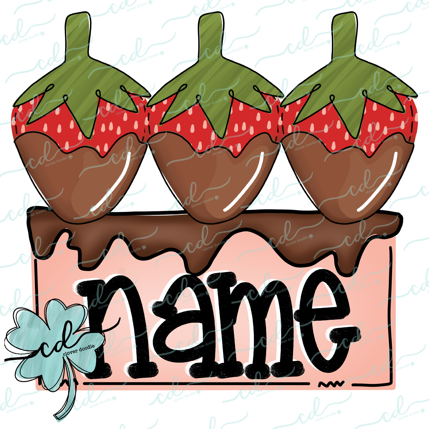 {Chocolate Covered Strawberry Drip Trio}  CD