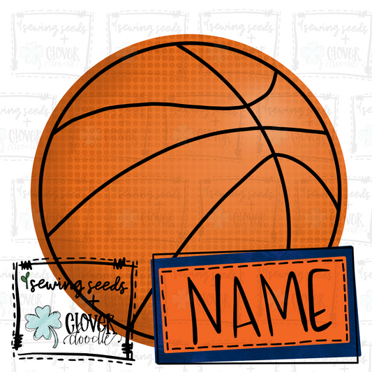 {Basketball- Navy + Orange}  SS+CD