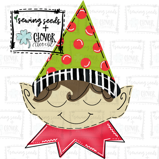 {Christmas Elf Boy Brunette} SS+CD