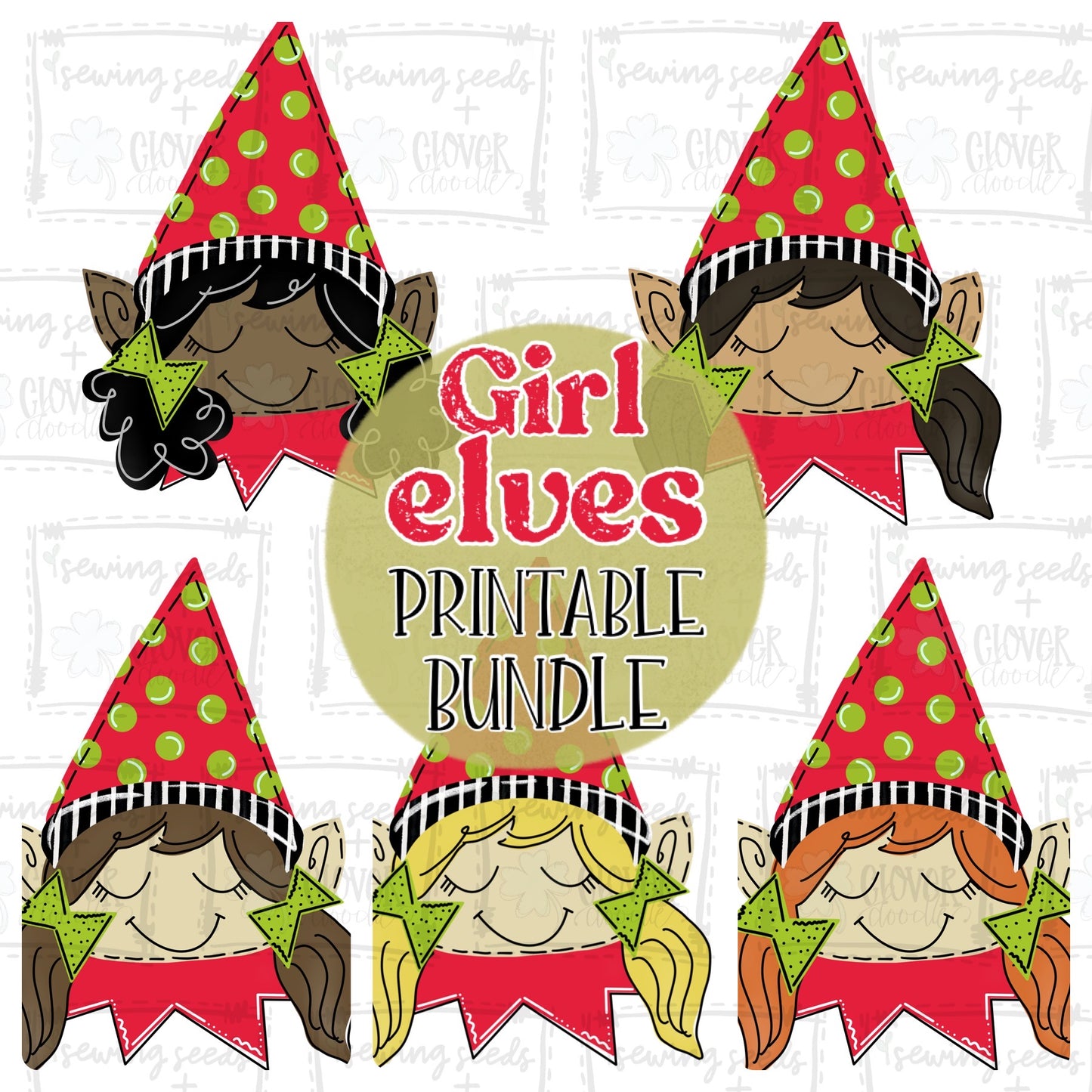 {Christmas Elf Girl Bundle} SS+CD