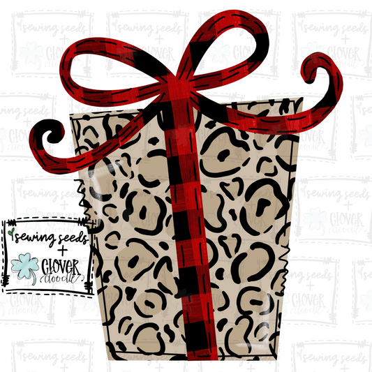 {Christmas Present Leopard} SS+CD