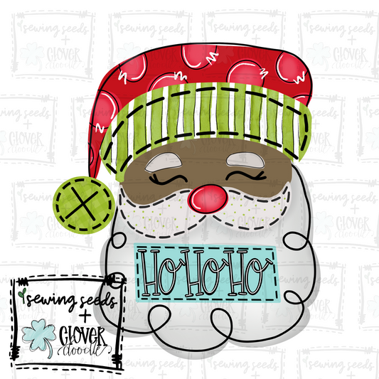 {Christmas Santa HoHoHo Brown} SS+CD