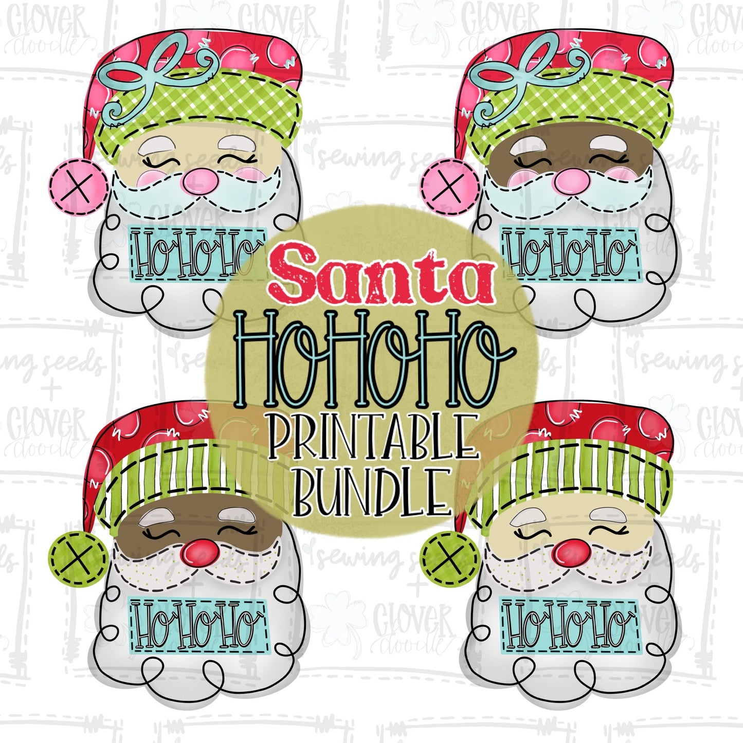 {Christmas Santa HoHoHo Bundle} SS+CD