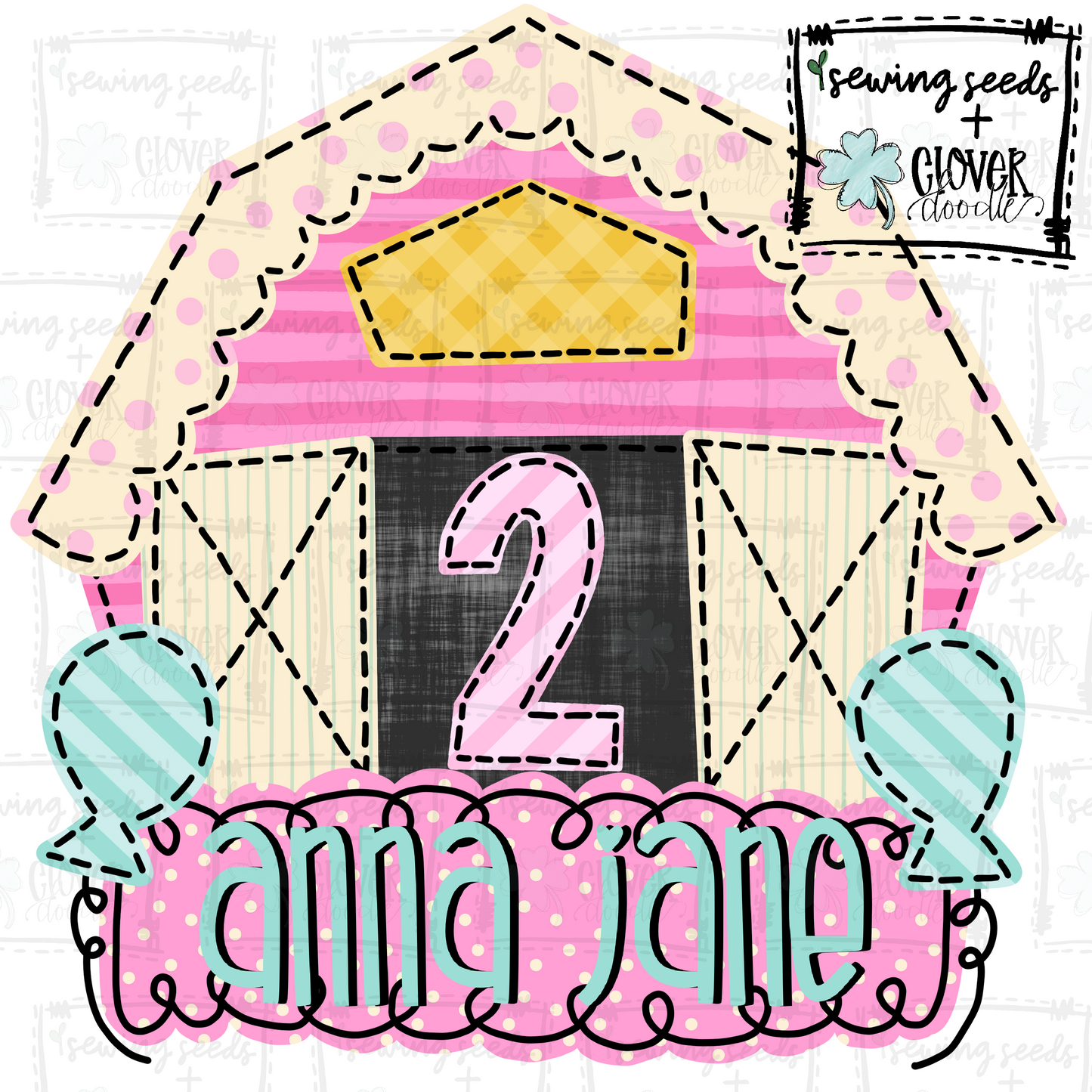 {2nd Birthday Barn- Girl} SS+CD