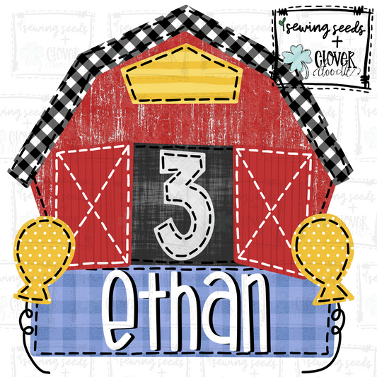 {3rd Birthday Barn- Boy} SS+CD