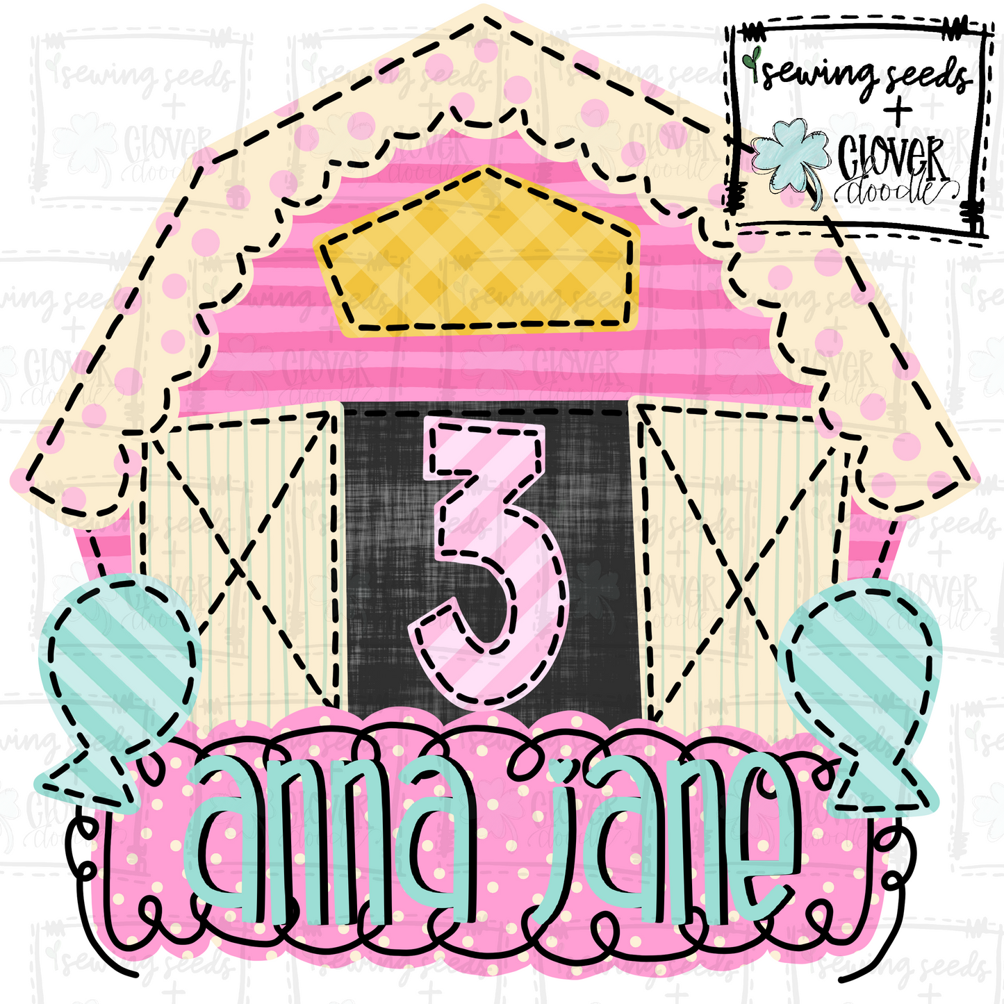 {3rd Birthday Barn- Girl} SS+CD