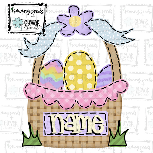 {Easter Basket W/Eggs} SS+CD