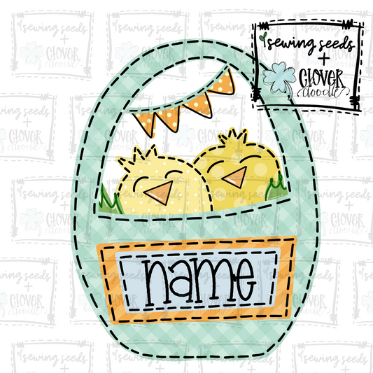 {Easter Chicks In Basket- Boy} SS+CD