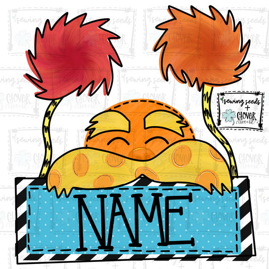 {EXCLUSIVE Inspired Lorax w/Nameplate- Boy}  SS+CD