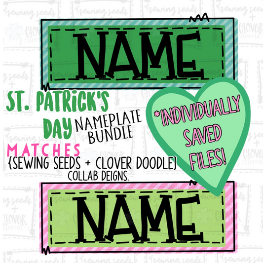 {St. Patrick's Day Nameplate Bundle}  SS+CD