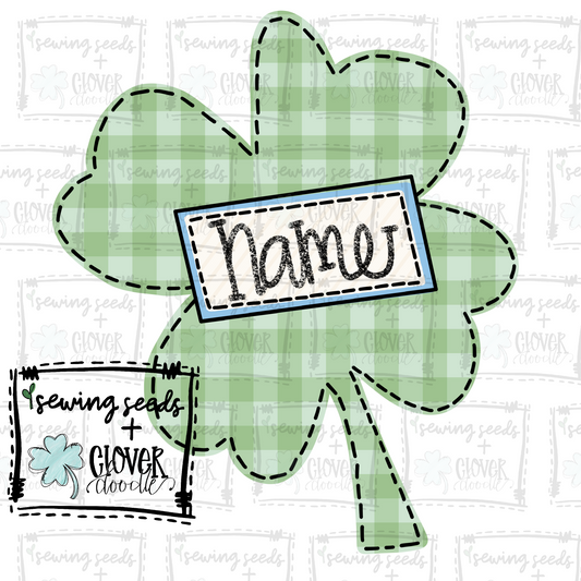 {St. Patrick's Day Shamrock w/Nameplate}  SS+CD